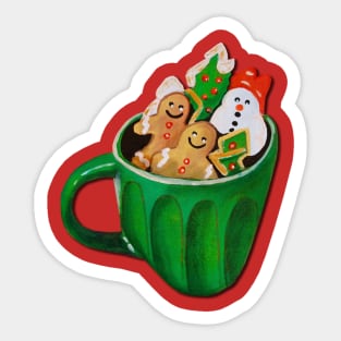 Gingerbread mug Sticker